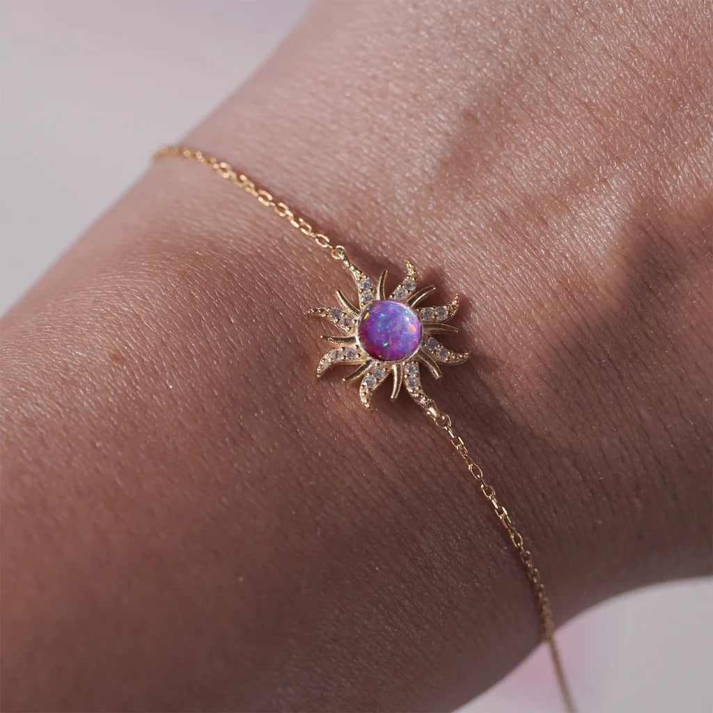 Rapunzel’s Radiant Sun Opal Bracelet