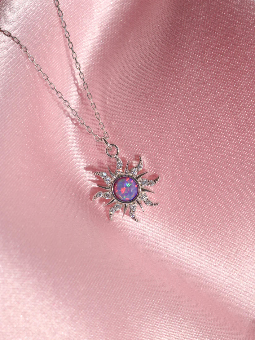 Rapunzel’s Radiant Sun Opal Necklace, Ever After Glow