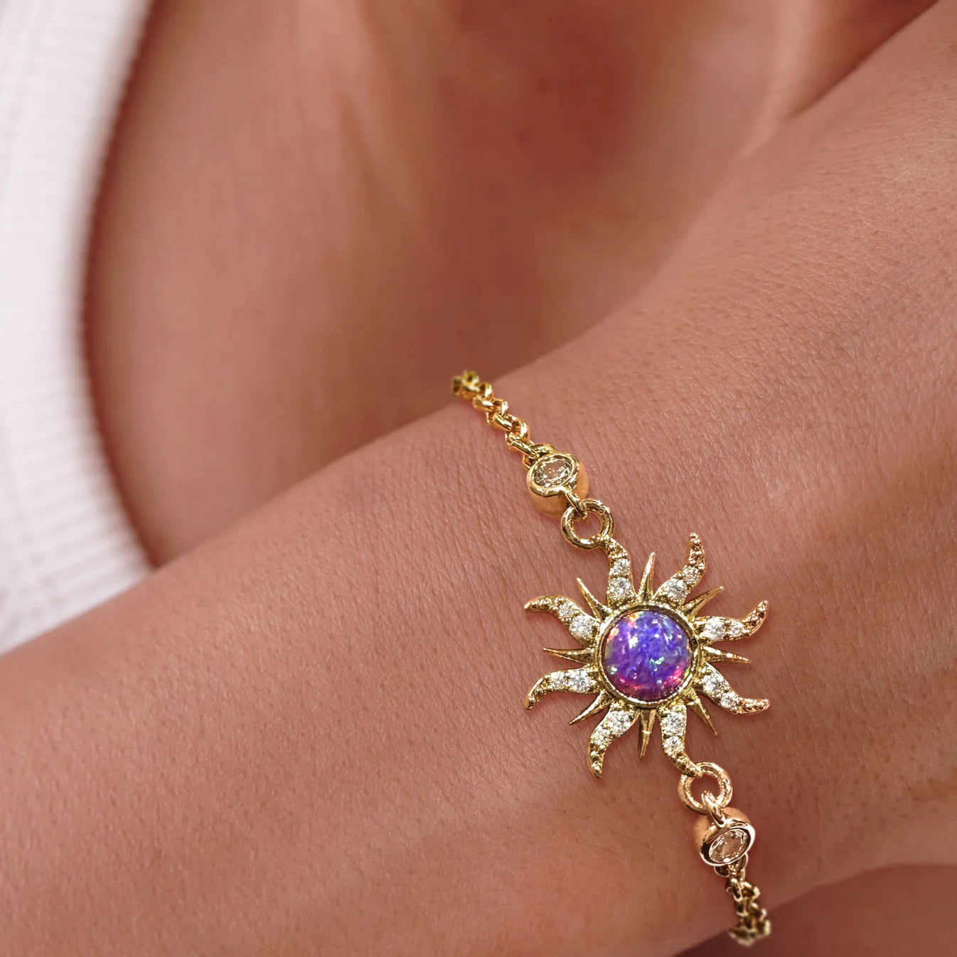 Rapunzel’s Radiant Sun Opal Bracelet