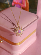 Rapunzel’s Radiant Sun Opal Necklace, Ever After Glow