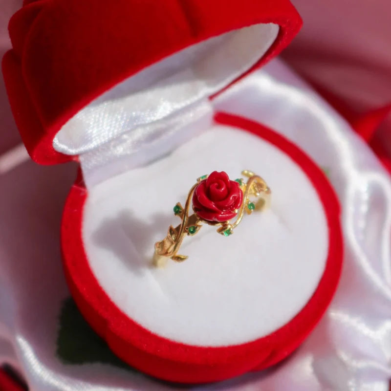 Beauty and the Beast Eternal Rose Ring