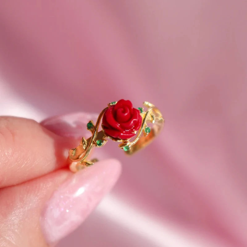 Beauty and the Beast Eternal Rose Ring