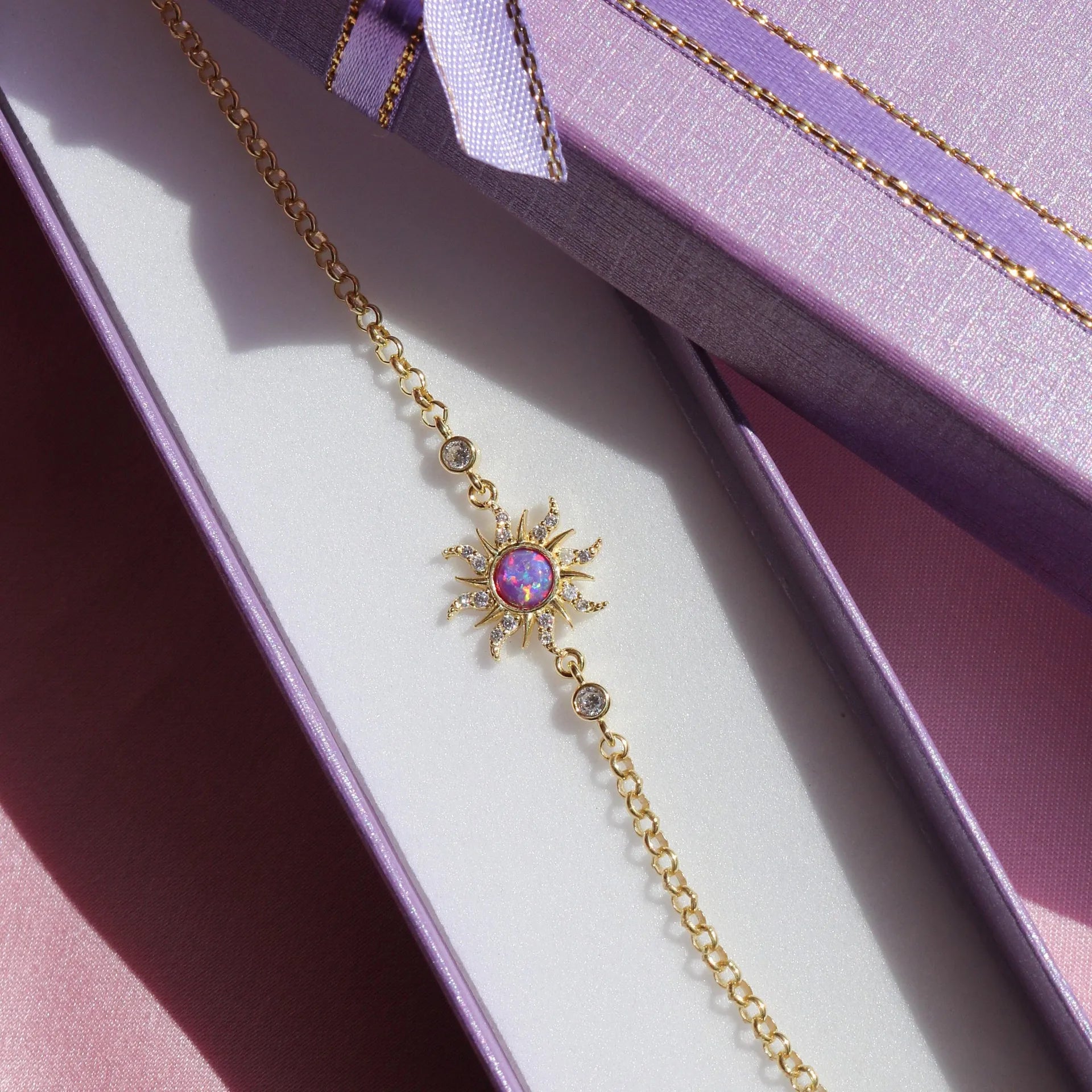 Rapunzel’s Radiant Sun Opal Bracelet